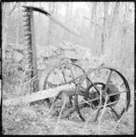 Free download [6 Studies of Junked Wagon in Field and Sedat Pakay with Movie Camera, Old Lyme, Connecticut] free photo or picture to be edited with GIMP online image editor